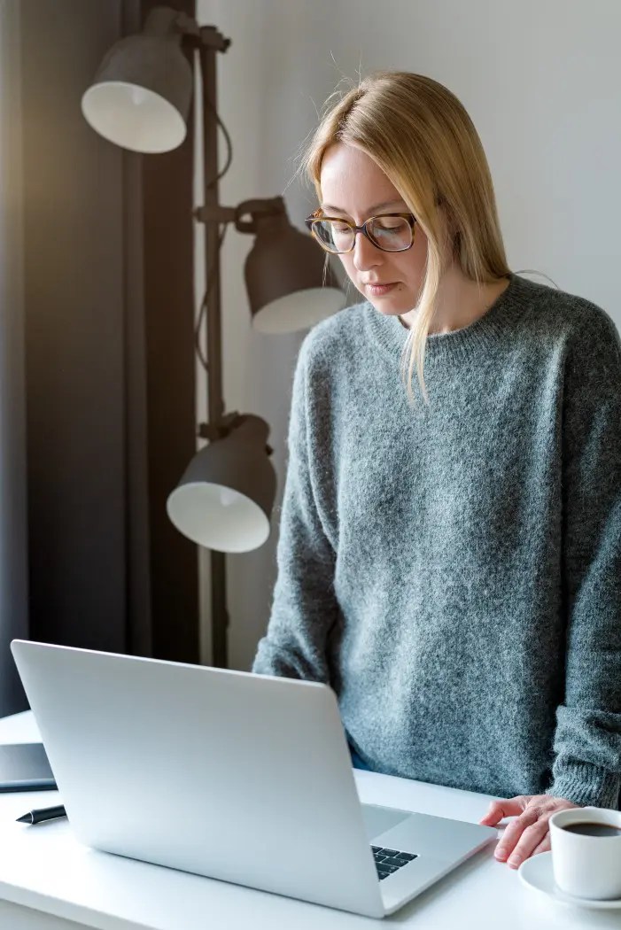 business woman working hard finding work-life balance