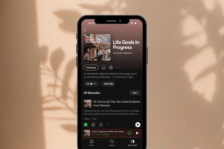 life goals in progress spotify podcast