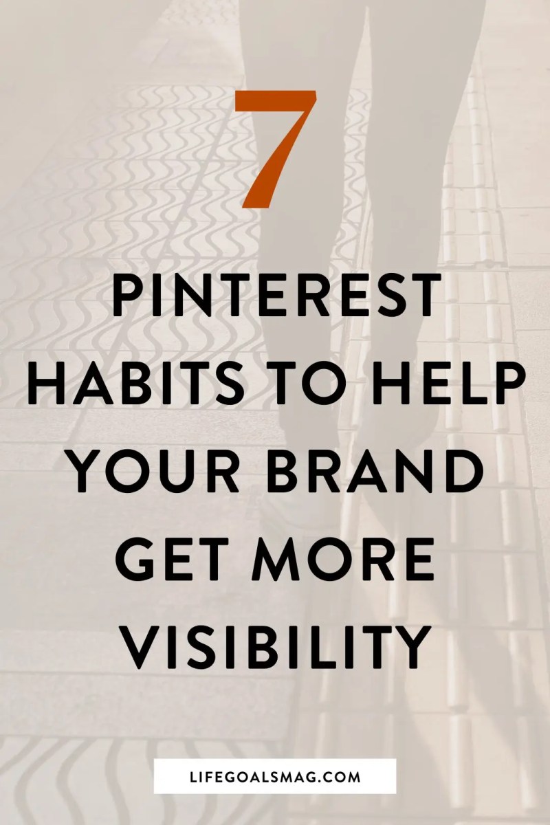 pinterest habits for visibility