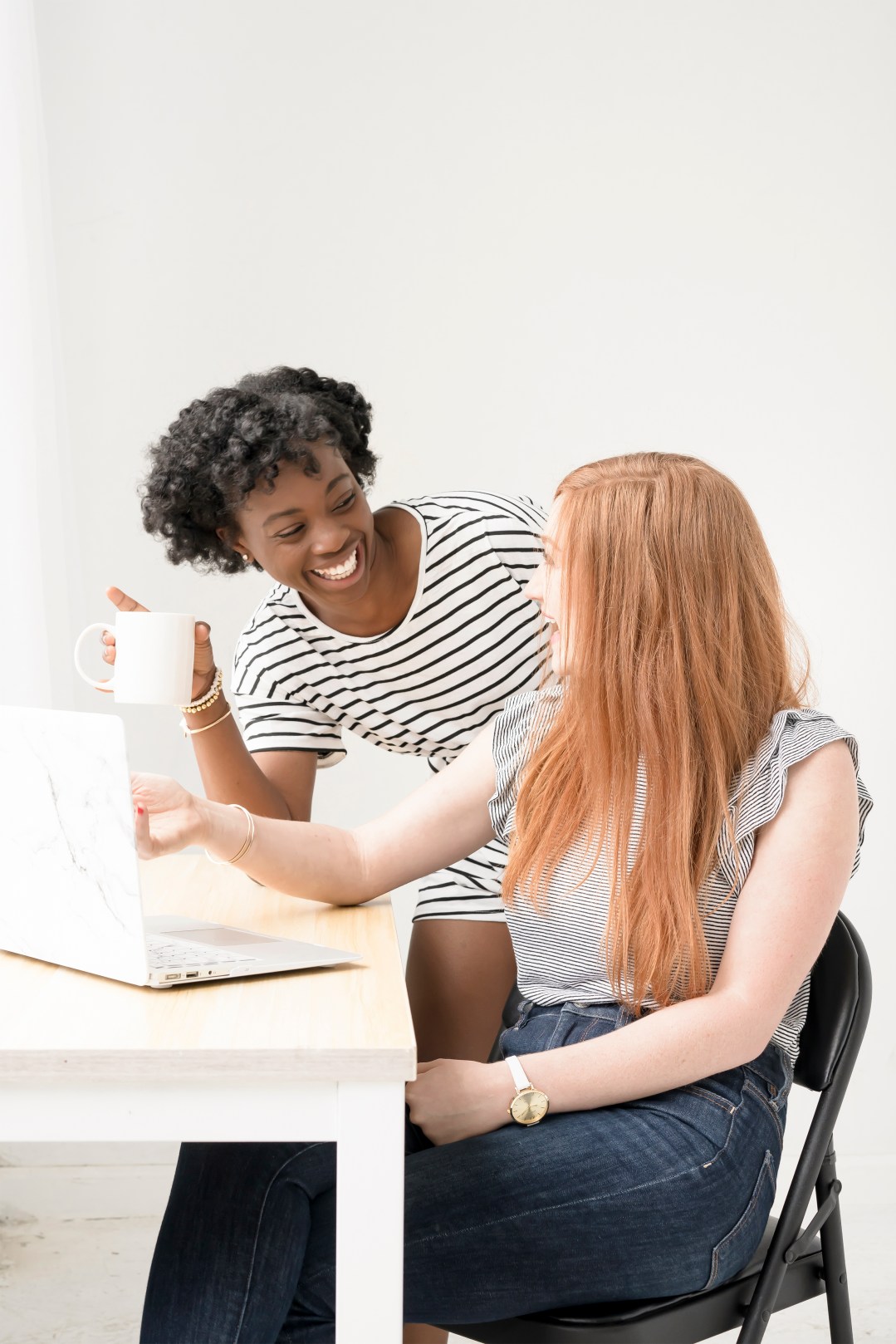 women being accountability partners for each other at work