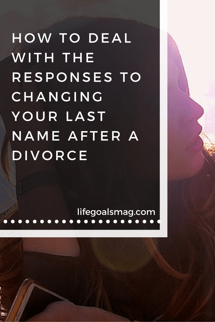 How to deal with changing your last name after a divorce. What to say when people ask and how to be more mindful. 