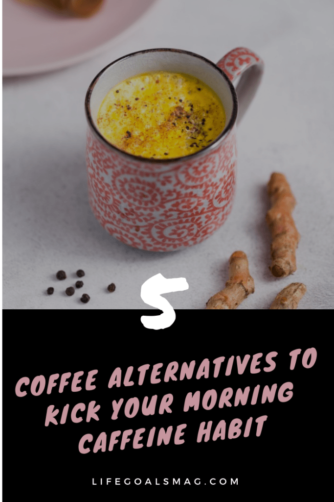 healthy coffee alternatives to kickstart your morning, without the afternoon crash! elixir ideas and some fun wellness brands to try out that taste like coffee, but have far less caffeine, for the perfect energy boost. #coffee #elixirs #healthydrinks